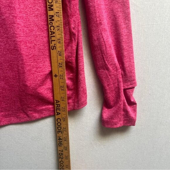 Nike Dri fit pink running pullover 3/4 zip shirt Sz S - Picture 8 of 9